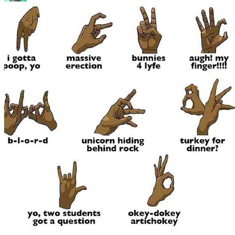 i love you gang sign