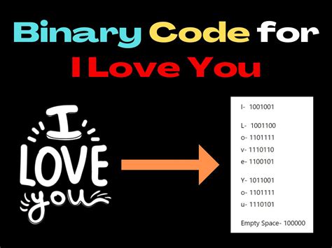 I Love You In Binary Codes