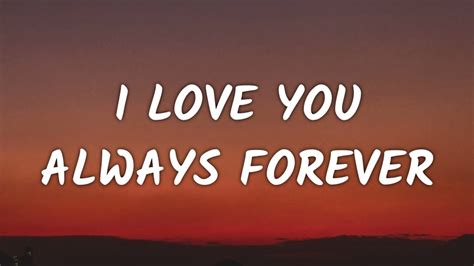 Donna Lewis I Love You Always Forever (Lyrics) YouTube