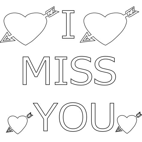 I Miss You Coloring Pages: A Relaxing Way To Express Emotions