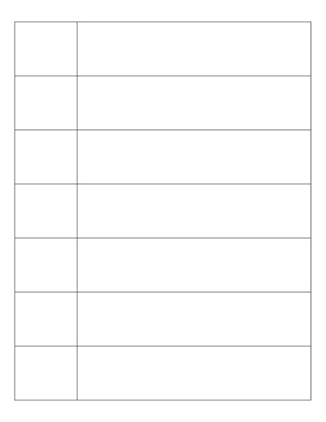 I Need A Printable List Template With 25 Rows And 2 Columns