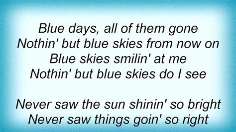 i see blue skies lyrics