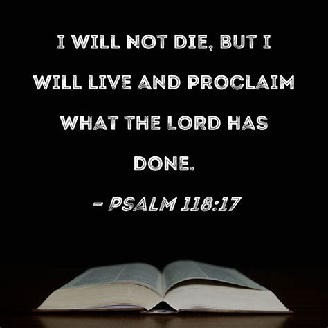 i shall live and not die verse