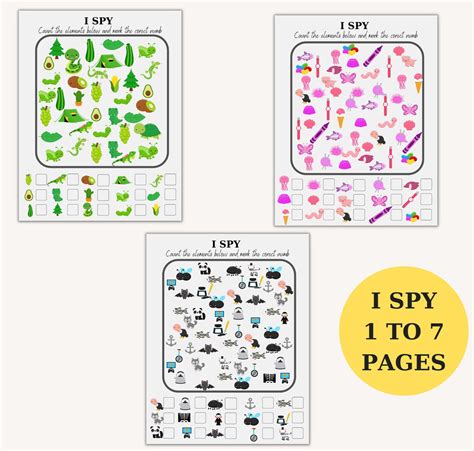 I Spy Puzzles Printable