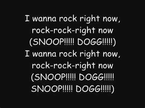 i wanna rock snoop dogg lyrics