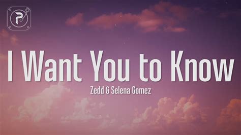 i want you to know lyrics zedd