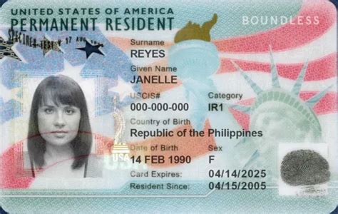 i-551 permanent residence card