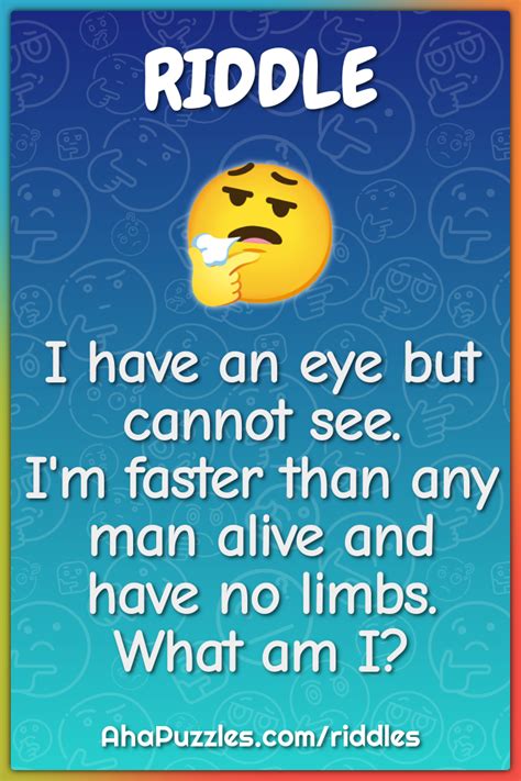 I have two eyes but cannot see riddle Riddlicious