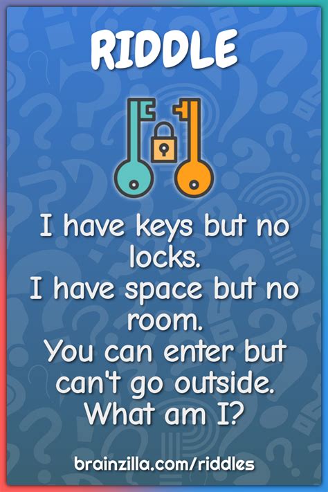 Riddle I Have Keys but No Locks? Riddles with Answer YouTube