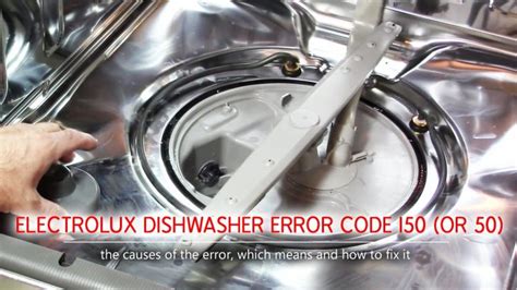 I50 Error Code On Electrolux Dishwasher