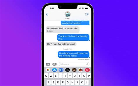 iMessage unsend feature interface