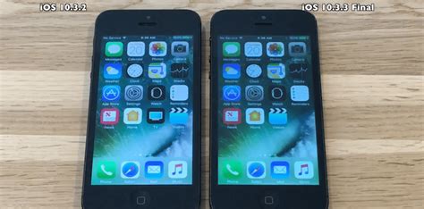 iOS 10.3 vs iOS 10.2