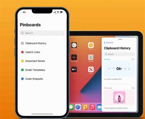 iOS clipboard data