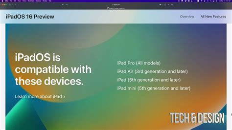iPadOS 16 compatible with iPads