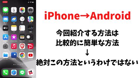 IphoneからAndroidに移行する方法