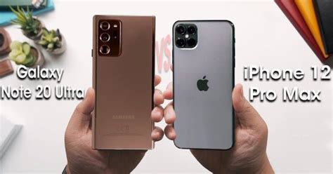 iPhone 12 Pro Max vs. Galaxy Note 20 Ultra: design