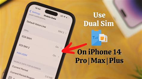 iPhone 14 Pro Max dual eSIM