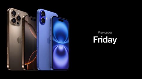 iPhone 16 pre-order date