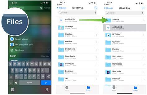 Berbagi File ZIP di iPhone