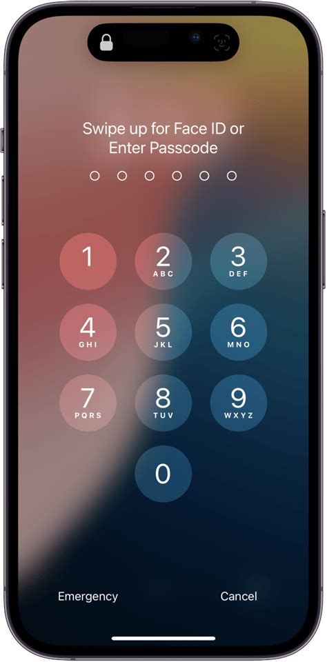 iPhoneパスコードロック画面の緊急解除