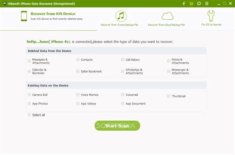 iSkysoft iPhone Data Recovery