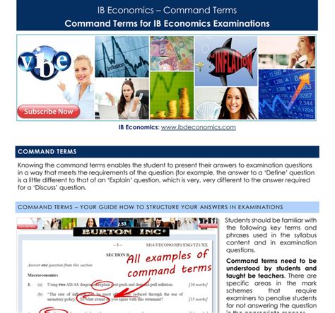 Ib Command Terms Economics