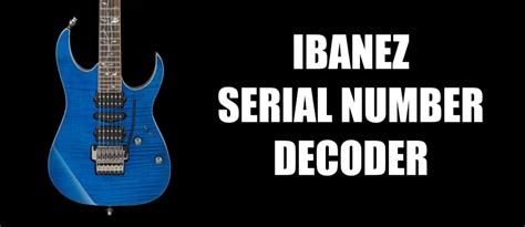 Ibanez Guitar Decoder