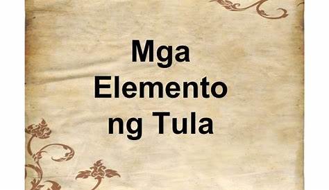 Elemento Ng Tula