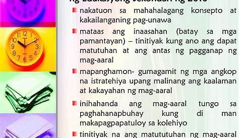 Ang Kurikulum sa Filipino Batayan ng Pagtuturo sa