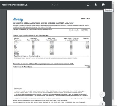 ibbca informe de pagamentos