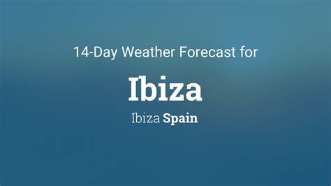 ibiza 14 day weather forecast bbc