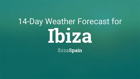 ibiza weather forecast