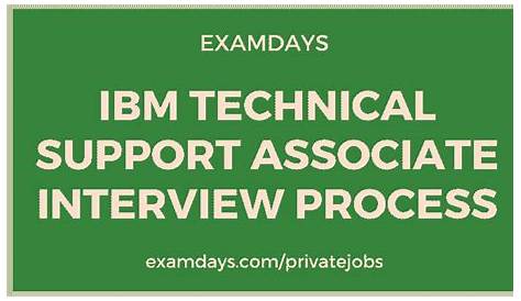 IBM INTERVIEW Technical Support Associate Fresh