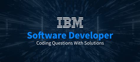 ibm coding questions for software developer