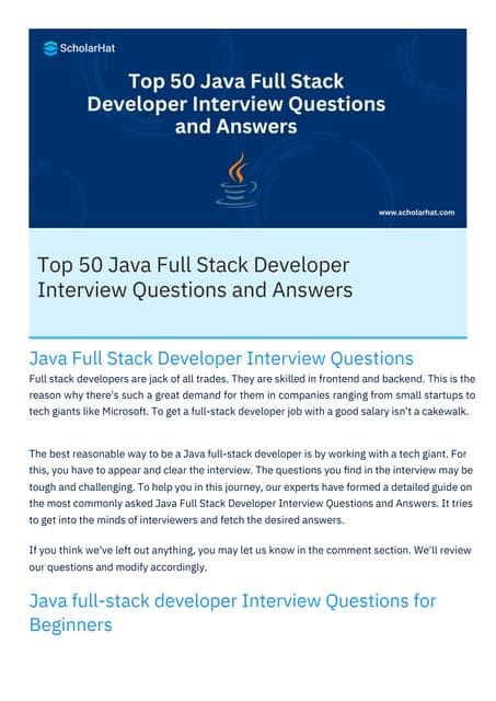 ibm java full stack developer interview questions