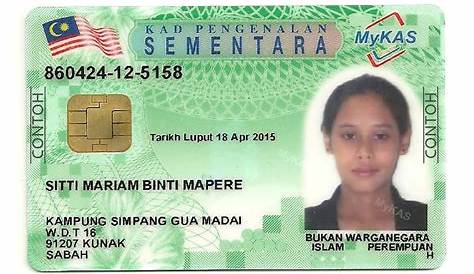Malaysia ID Card Template Psd - Malaysian Identity Card - High quality