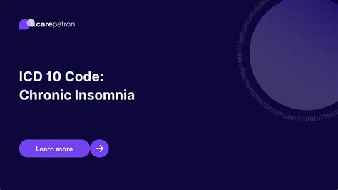 icd 10 cm code for chronic insomnia