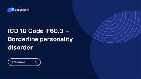 icd 10 code borderline personality disorder