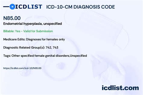 icd 10 code for endometrial polyp unspecified
