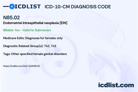 icd 10 code for endometrial polyp with atypia