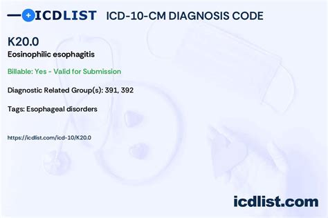 icd 10 code for eosinophilic esophagitis