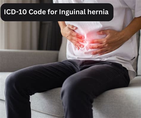 icd 10 code for right inguinal hernia pain