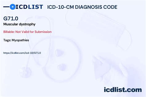 icd 10 code g71.00