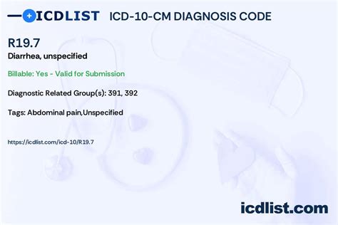 icd 10 codes diarrhea unspecified