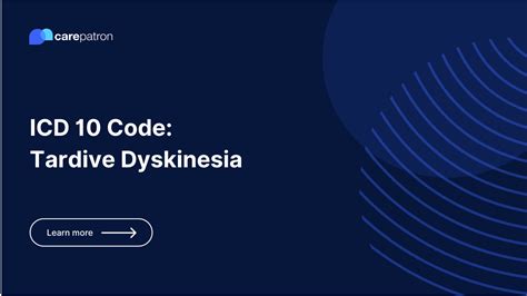 icd 10 diagnosis code for tardive dyskinesia