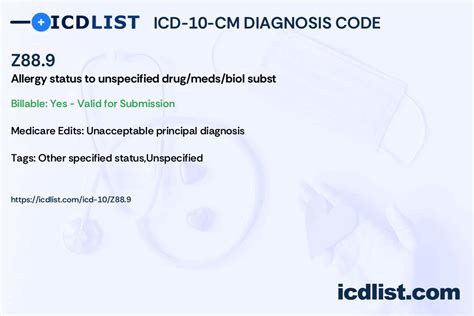 icd 9 code for allergy unspecified