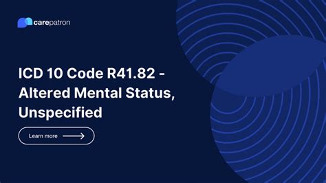 icd code for altered mental status