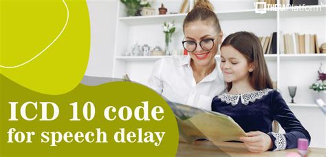 icd code for speech delay
