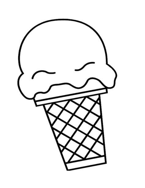 Ice Cream Coloring Pages Free Printable