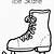 ice skate coloring page free printable